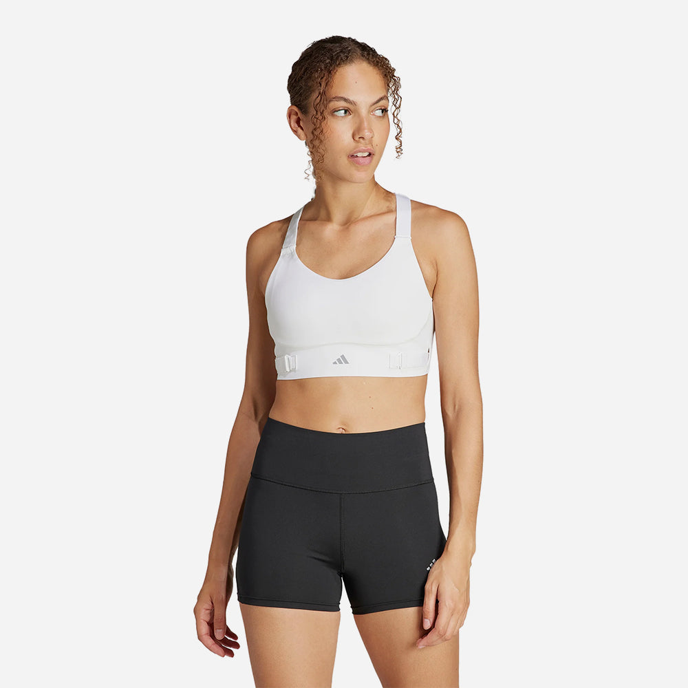 Áo Bra Thể Thao Nữ Adidas Fastimpact Luxe Run High-Support - Trắng - Supersports Vietnam