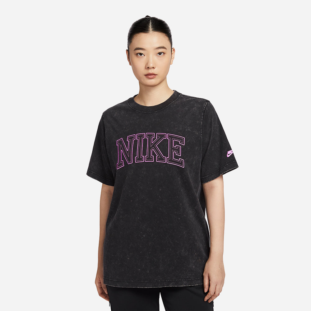 Áo Thun Nữ Nike Sportswear Classics+ - Đen - Supersports Vietnam