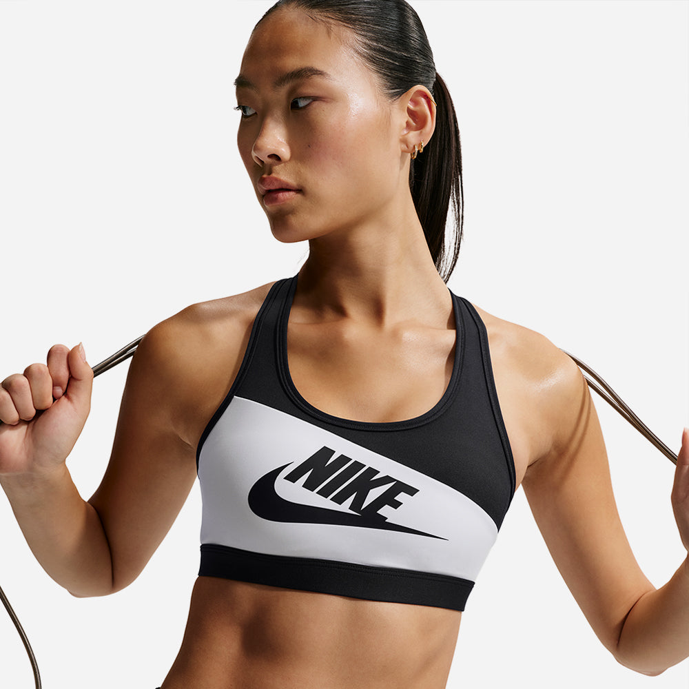 Áo Bra Thể Thao Nữ Nike Swoosh Medium-Support Padded - Đen - Supersports Vietnam