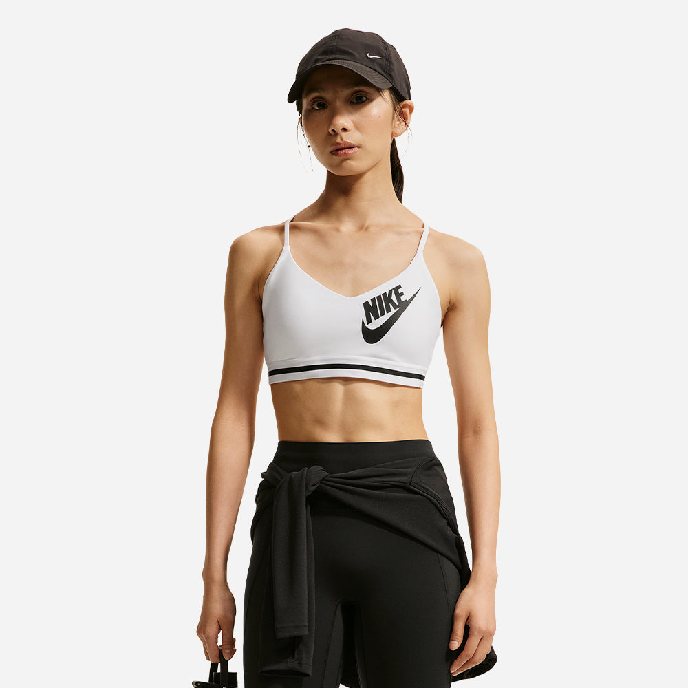 Áo Bra Thể Thao Nữ Nike Indy Light-Support - Trắng - Supersports Vietnam