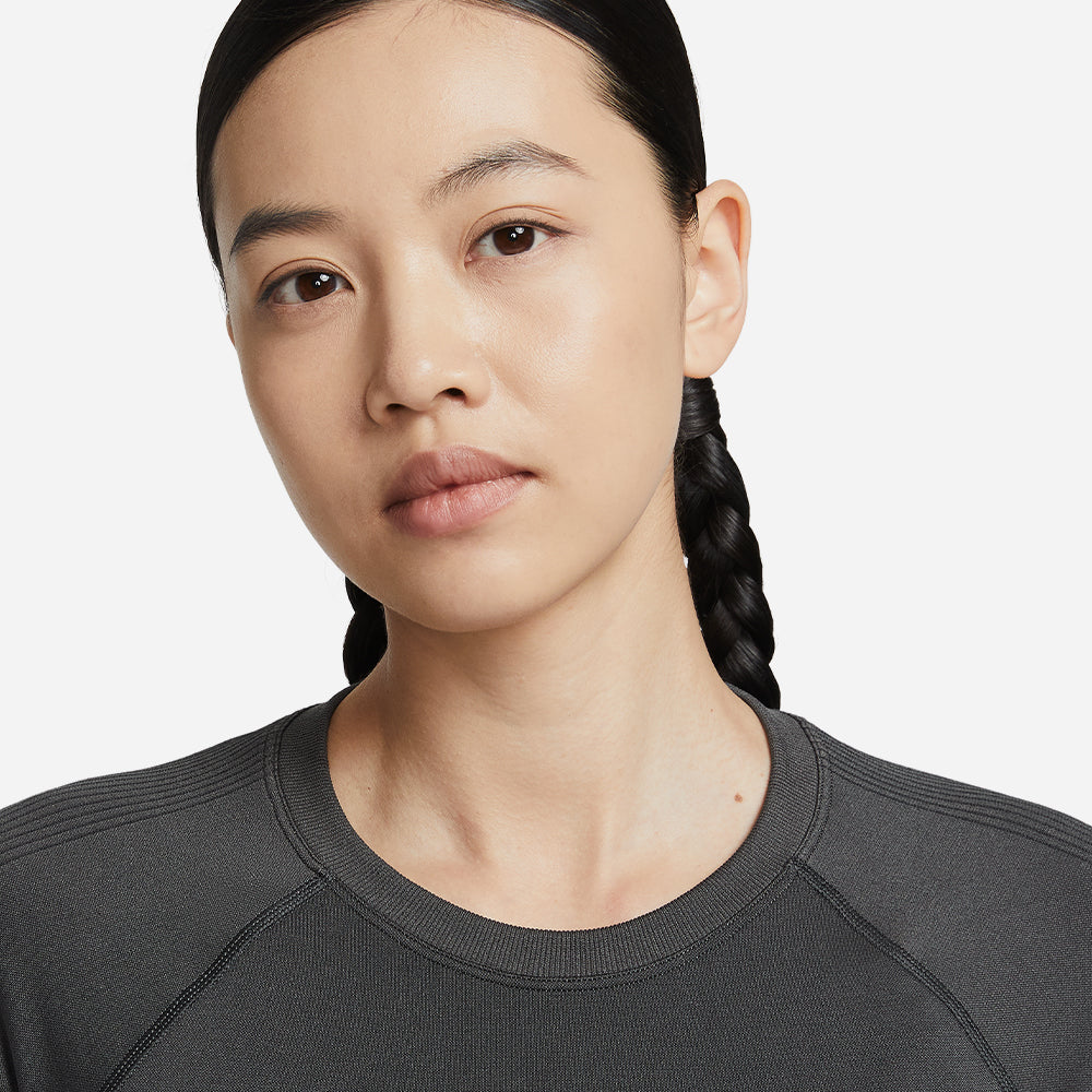 Áo Thun Nữ Nike Pro Seamless Dri-Fit - Xám - Supersports Vietnam