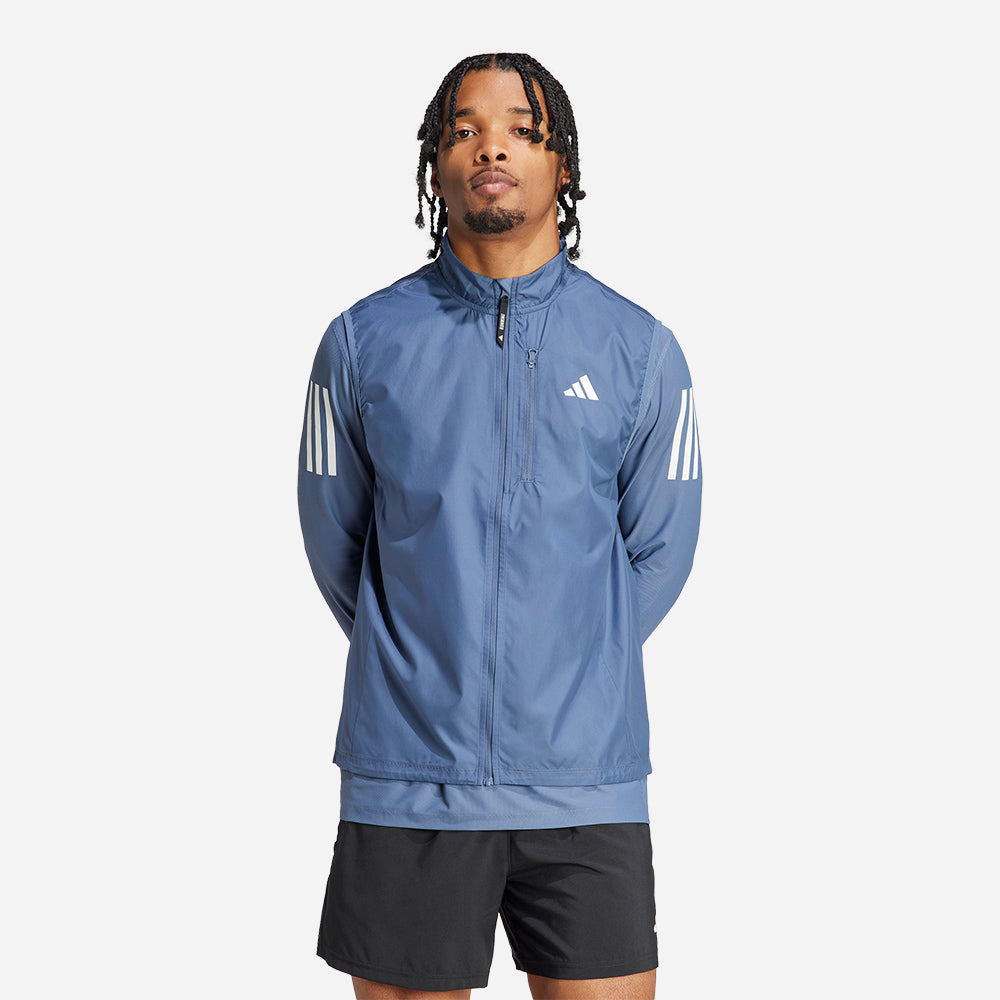 Áo Khoác Nam Adidas Own The Run Vest - Xanh Dương - Supersports Vietnam