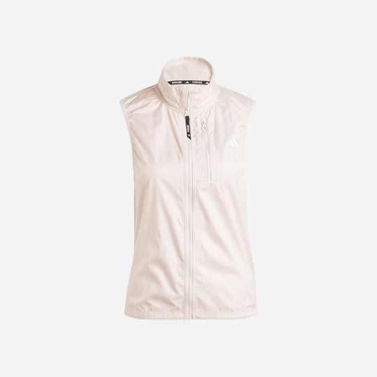 Women's Adidas Own The Run Vest Jacket - Pink
