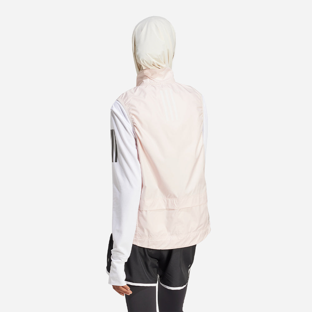 Áo Khoác Nữ Adidas Own The Run Vest - Hồng - Supersports Vietnam