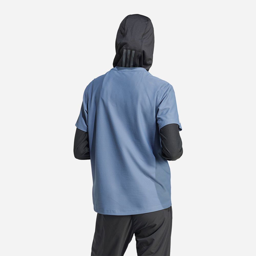 Áo Thun Nữ Adidas Own The Run - Xanh Dương - Supersports Vietnam