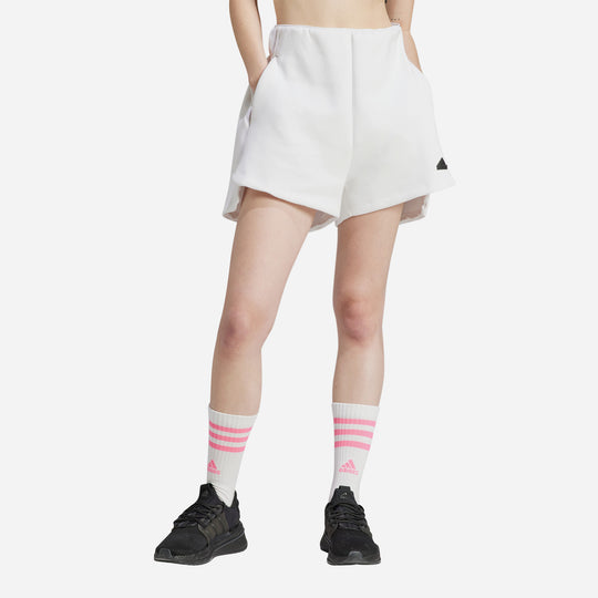 Women's Adidas Z.N.E. Shorts - White