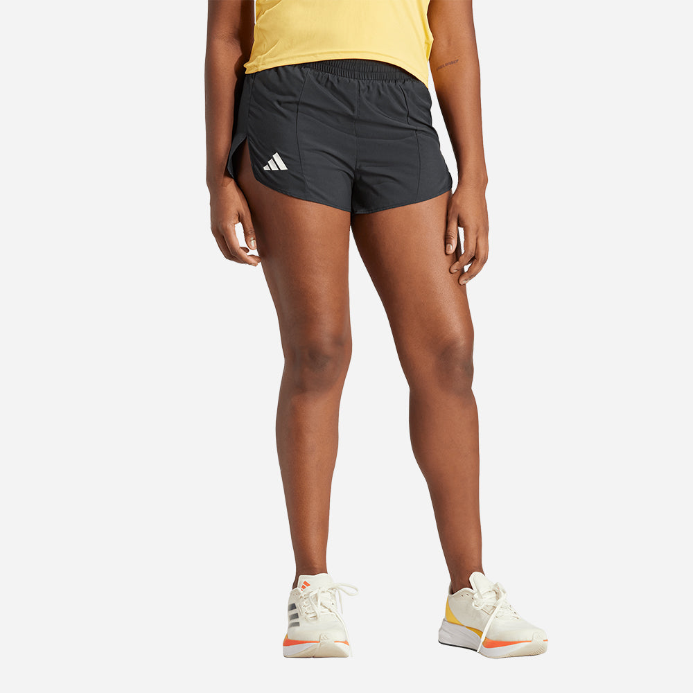 Quần Ngắn Thể Thao Nữ Adidas Adizero Essentials Running - Đen - Supersports Vietnam