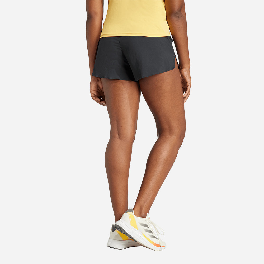Quần Ngắn Thể Thao Nữ Adidas Adizero Essentials Running - Đen - Supersports Vietnam