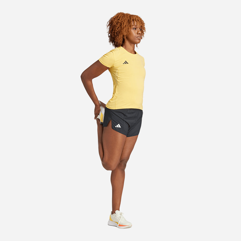 Quần Ngắn Thể Thao Nữ Adidas Adizero Essentials Running - Đen - Supersports Vietnam
