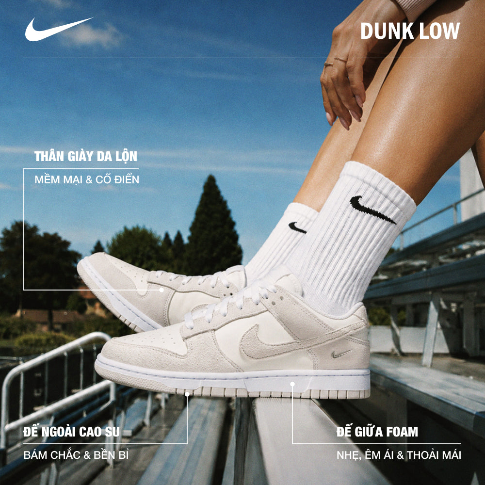 Giày Sneaker Nữ Nike Dunk Low - Be - Supersports Vietnam