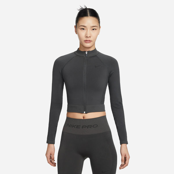 Áo Thun Nữ Nike Pro Seamless - Xám - Supersports Vietnam