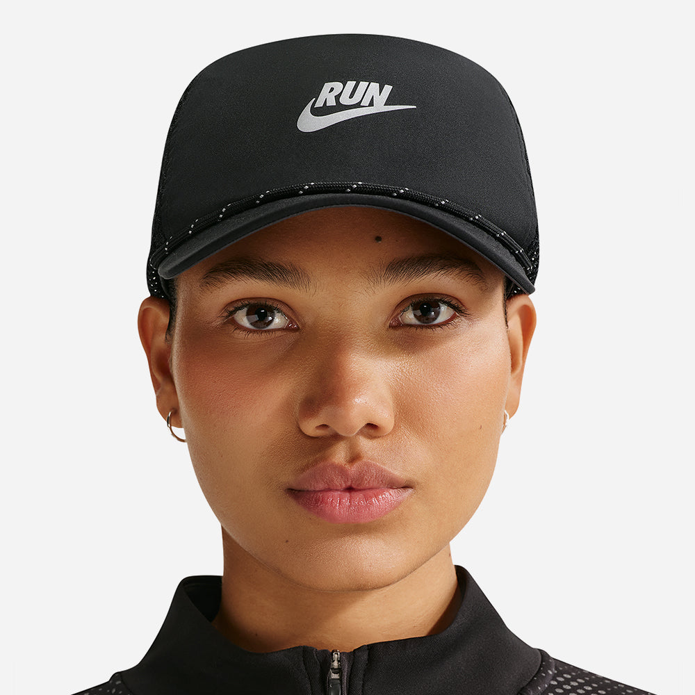 Mũ Lưỡi Trai Nike Pro Dri-Fit Unstructured Swoosh Run - Đen - Supersports Vietnam