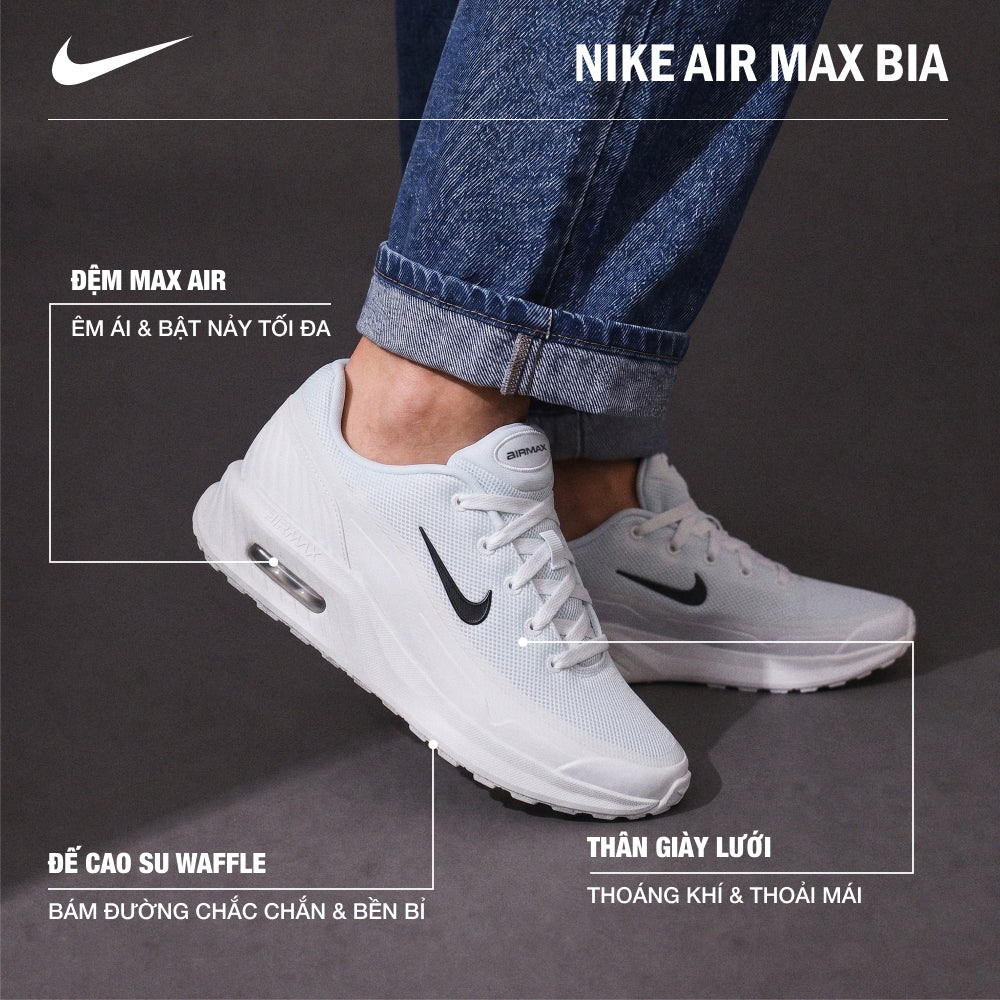 Giày Sneaker Nữ Nike Air Max Bia - Trắng - Supersports Vietnam