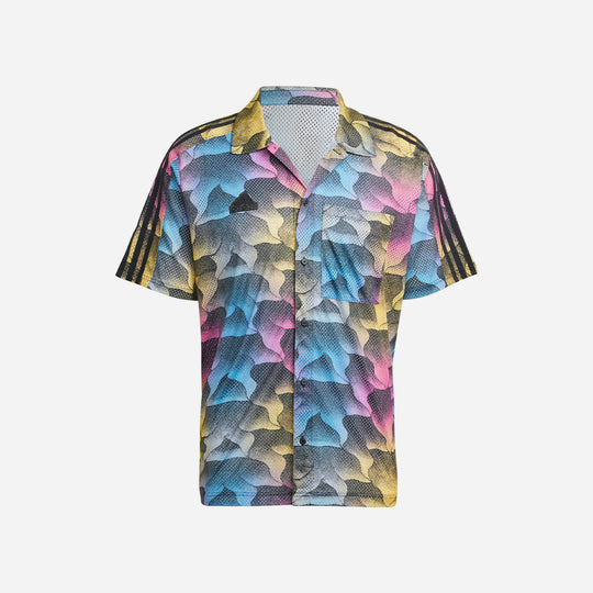 Men's Adidas Tiro Allover Print Mesh Resort T-Shirt - Multicolor