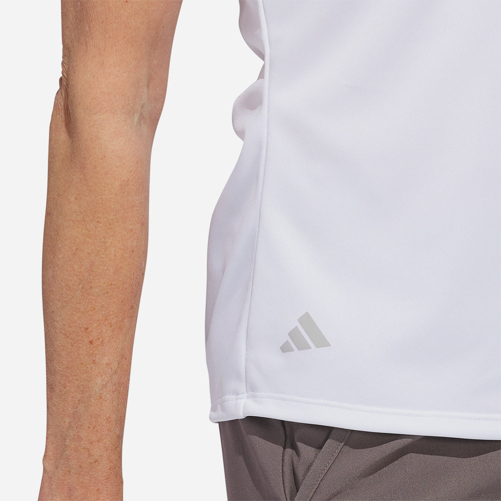 Áo Polo Nữ Adidas Solid Performance Short Sleeve - Trắng - Supersports Vietnam