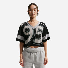 Áo Crop-Top Nữ Nike Sportswear Oversized - Đen - Supersports Vietnam