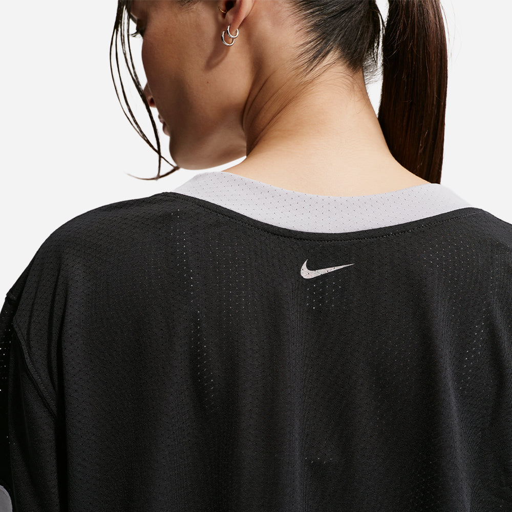 Áo Crop-Top Nữ Nike Sportswear Oversized - Đen - Supersports Vietnam