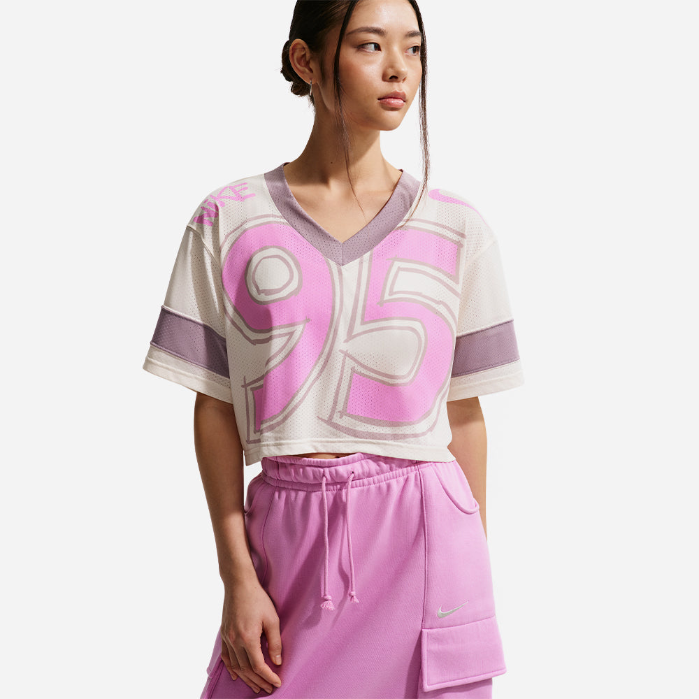 Áo Crop-Top Nữ Nike Sportswear Oversized - Hồng - Supersports Vietnam