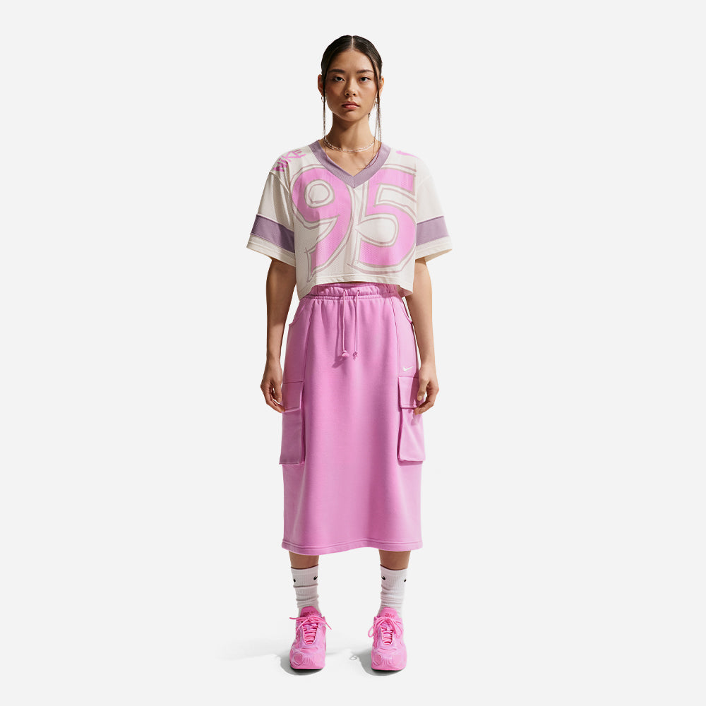 Áo Crop-Top Nữ Nike Sportswear Oversized - Hồng - Supersports Vietnam