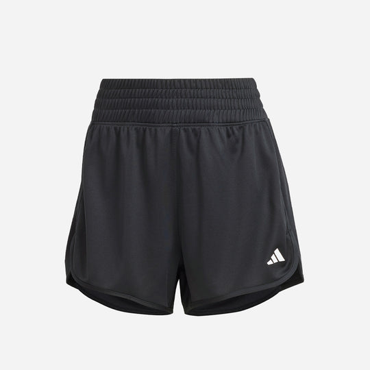 Women's Adidas Pacer Essentials Knit High-Rise Shorts - Black