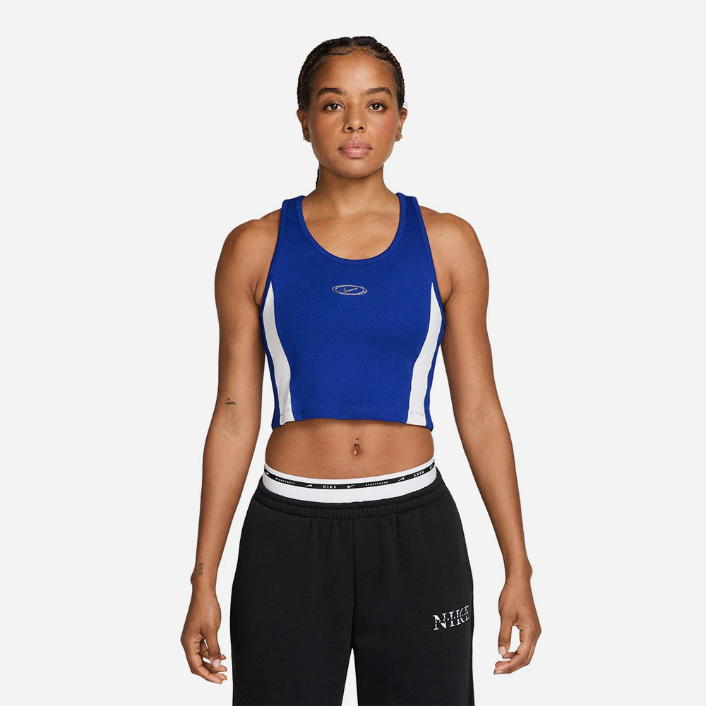 Áo Ba Lỗ Nữ Nike Street Sportswear Gx Cropped - Xanh Dương - Supersports Vietnam