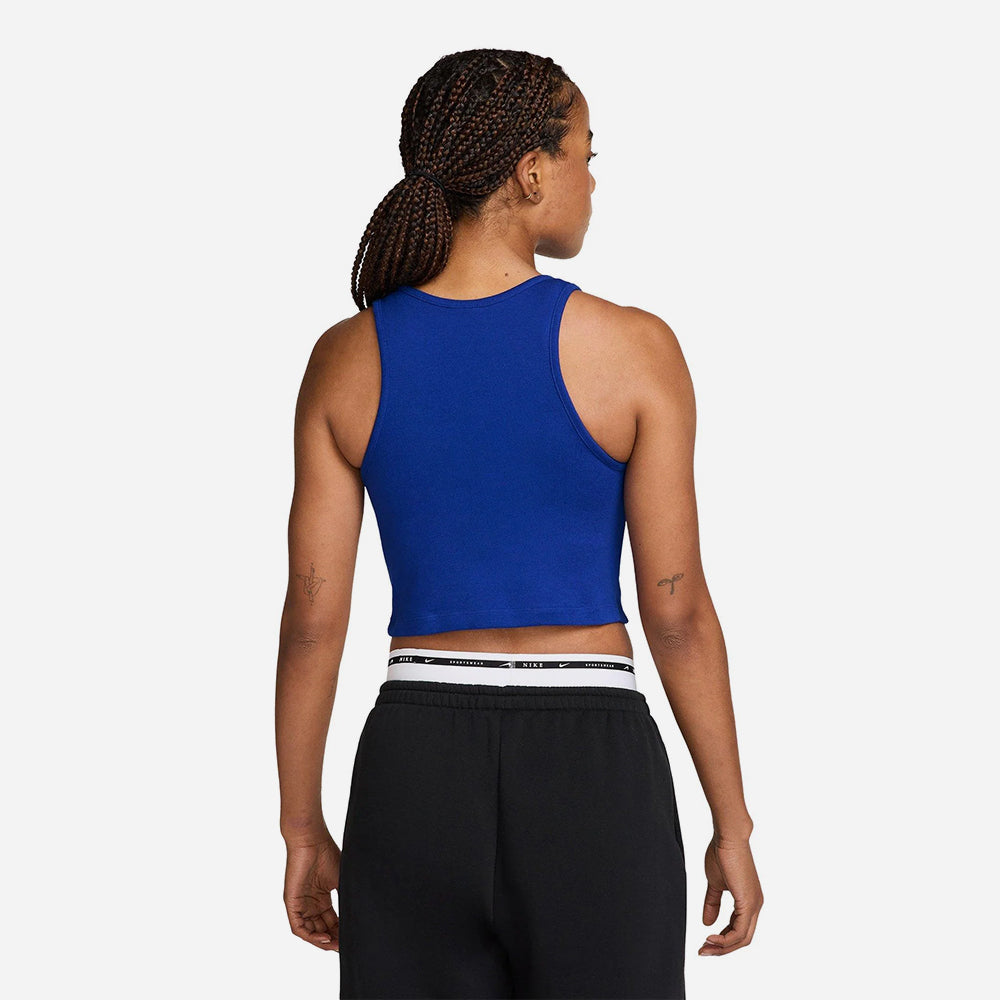 Áo Ba Lỗ Nữ Nike Street Sportswear Gx Cropped - Xanh Dương - Supersports Vietnam
