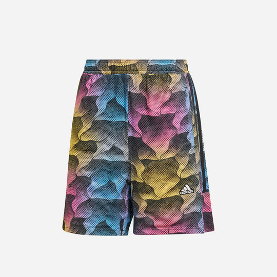 Women's Adidas Tiro Print Mesh Summer Shorts - Multicolor