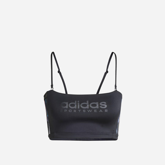Women's Adidas Tiro Summer Tube Top With Detachable Straps Tank - Black