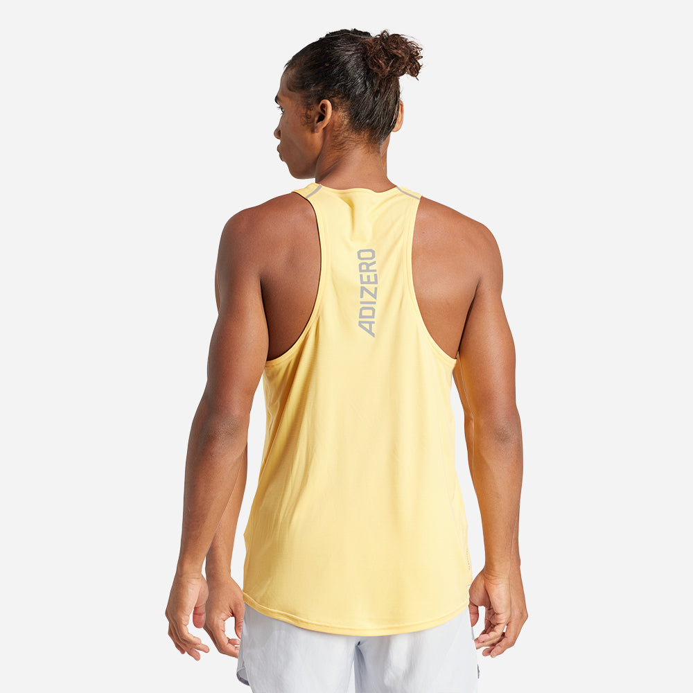 Áo Ba Lỗ Nam Adidas Adizero Running - Vàng - Supersports Vietnam