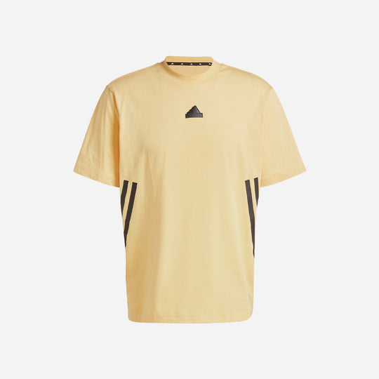 Men's Adidas Future Icons 3-Stripes T-Shirt - Yellow