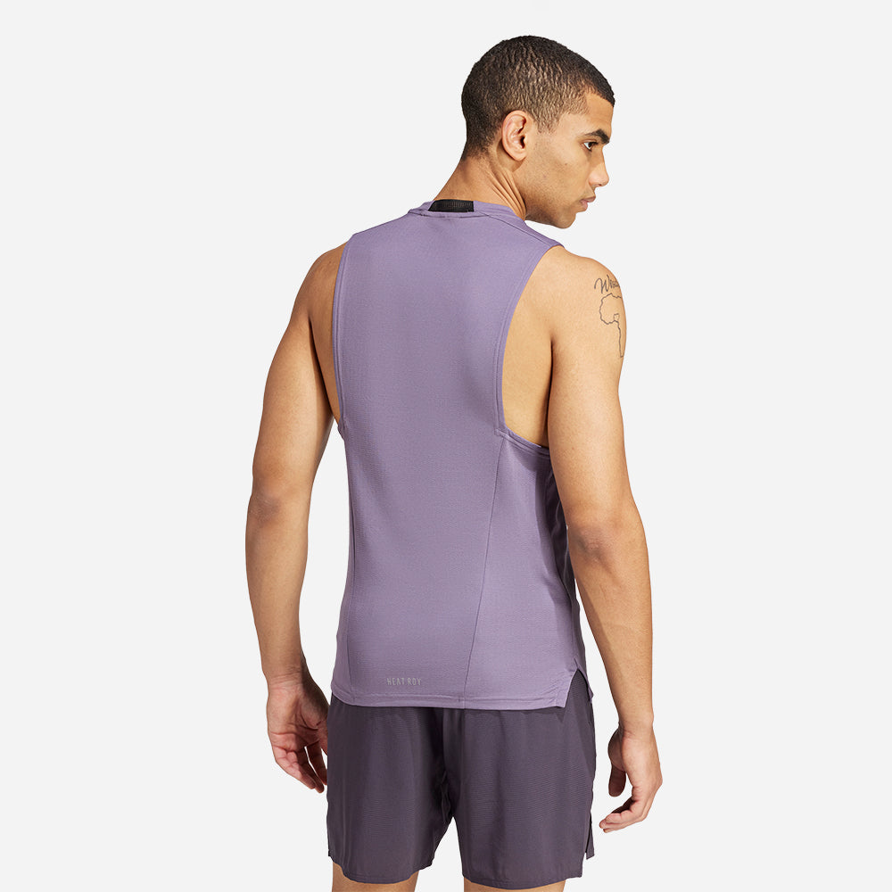 Áo Ba Lỗ Nam Adidas Designed For Training Workout Heat.Rdy - Tím - Supersports Vietnam