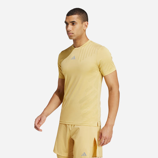 Men's Adidas Hiit Airchill Workout T-Shirt - Yellow