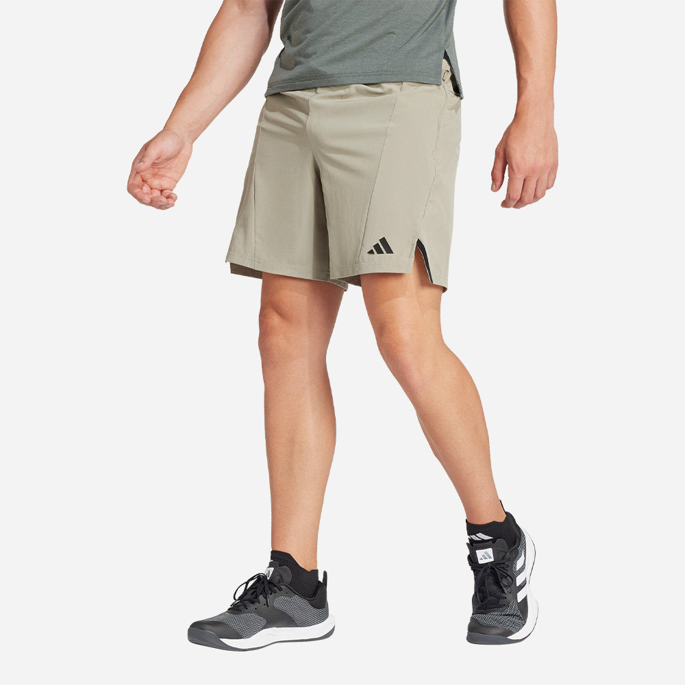 Men's Adidas Designed For Training Workout  Shorts - Gray