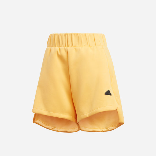 Women's Adidas Z.N.E. Shorts - Yellow