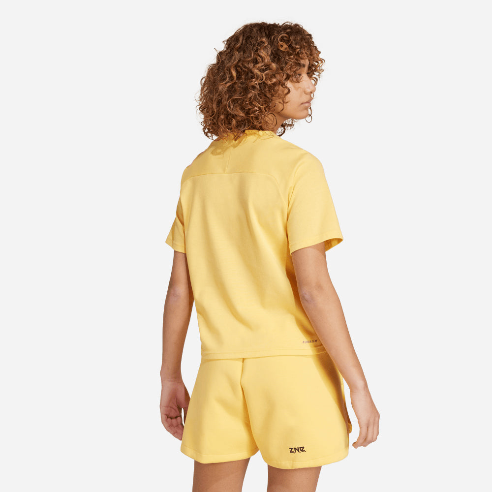 Áo Tay Ngắn Nữ Adidas Z.N.E. - Vàng - Supersports Vietnam