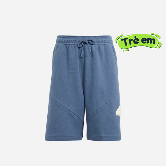 Kids' Adidas Future Icons Logo 8-Inch Shorts - Blue