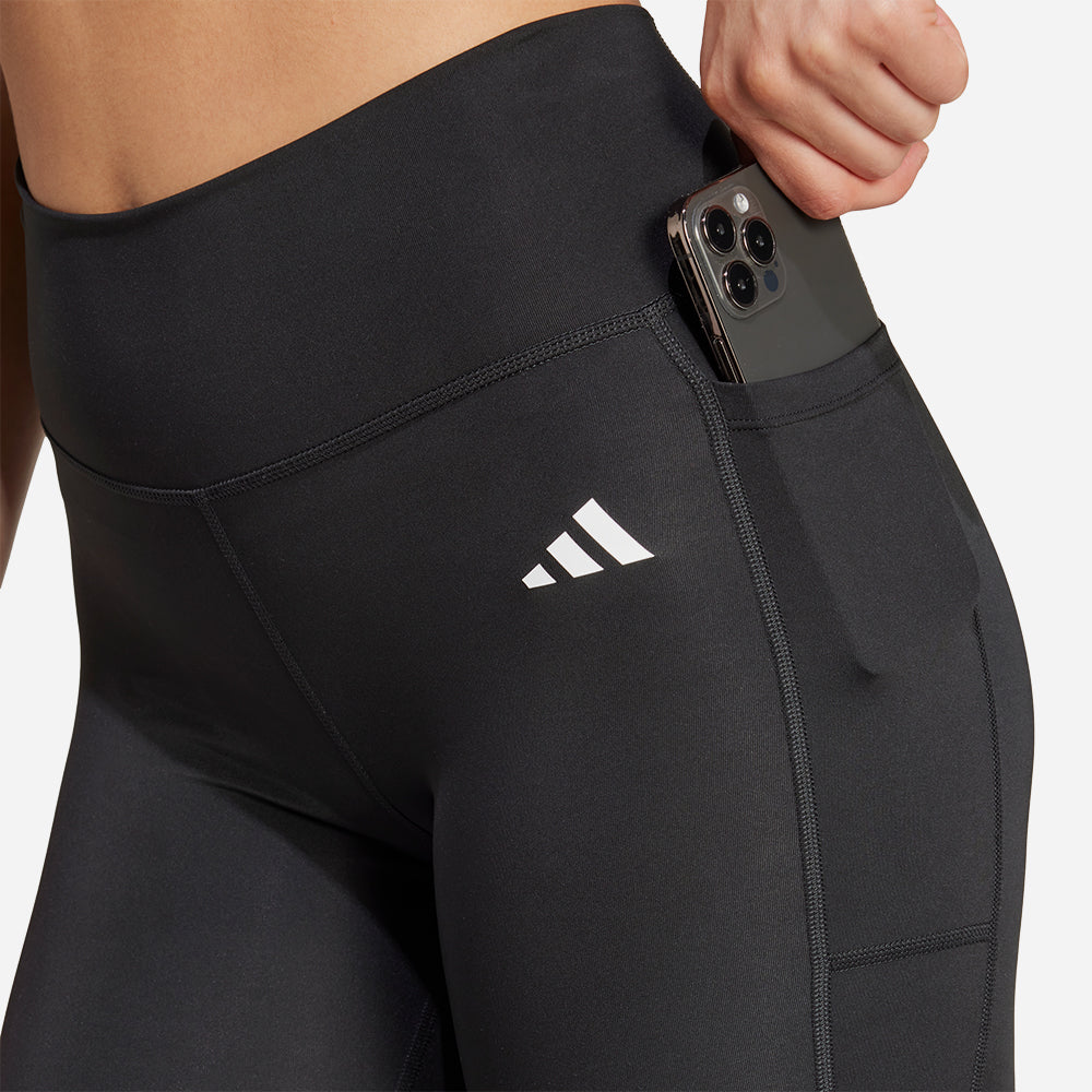 Quần Bó Thể Thao Nữ Adidas Optime Essential - Đen - Supersports Vietnam