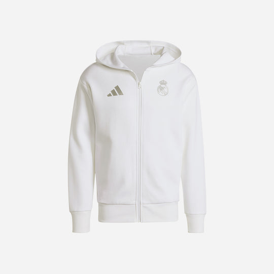 Men's Adidas Real Madrid Anthem - Trắng Jacket - White