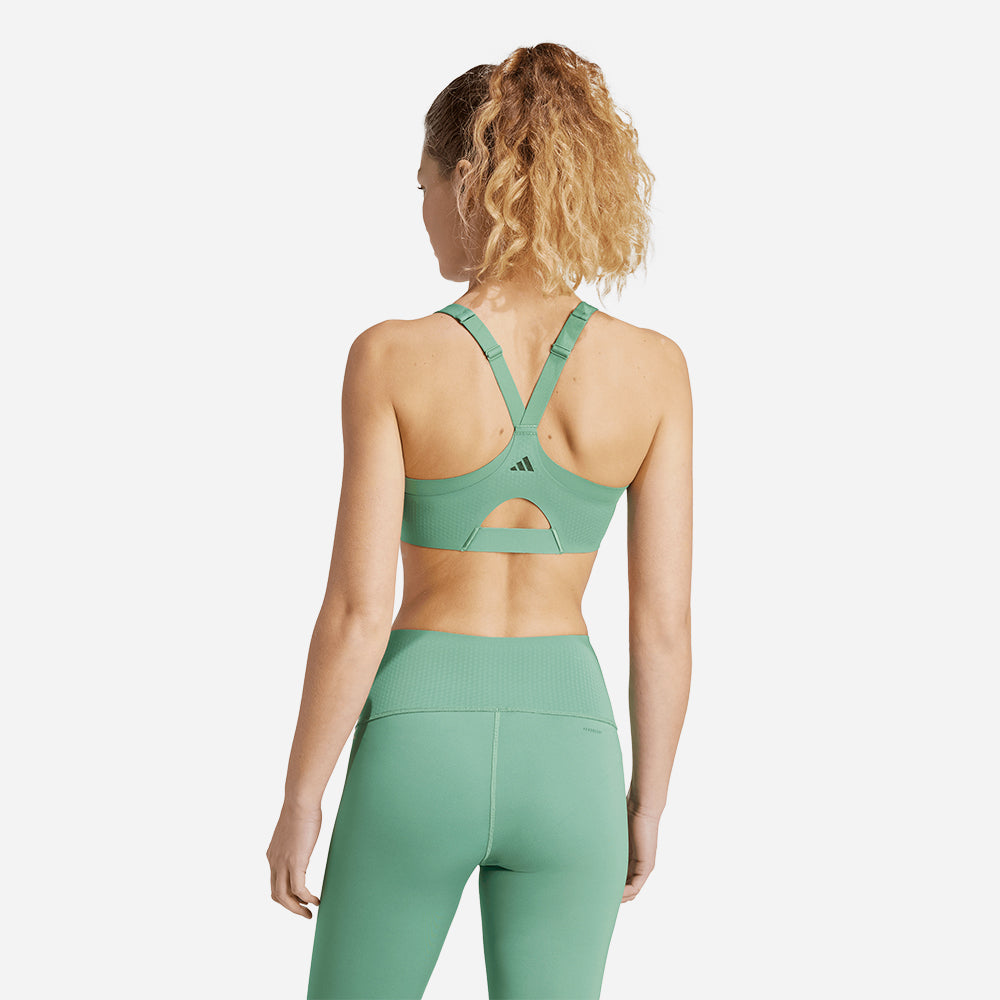 Áo Bra Thể Thao Nữ Adidas Tlrd Impact Lux Zip - Xanh Lá - Supersports Vietnam