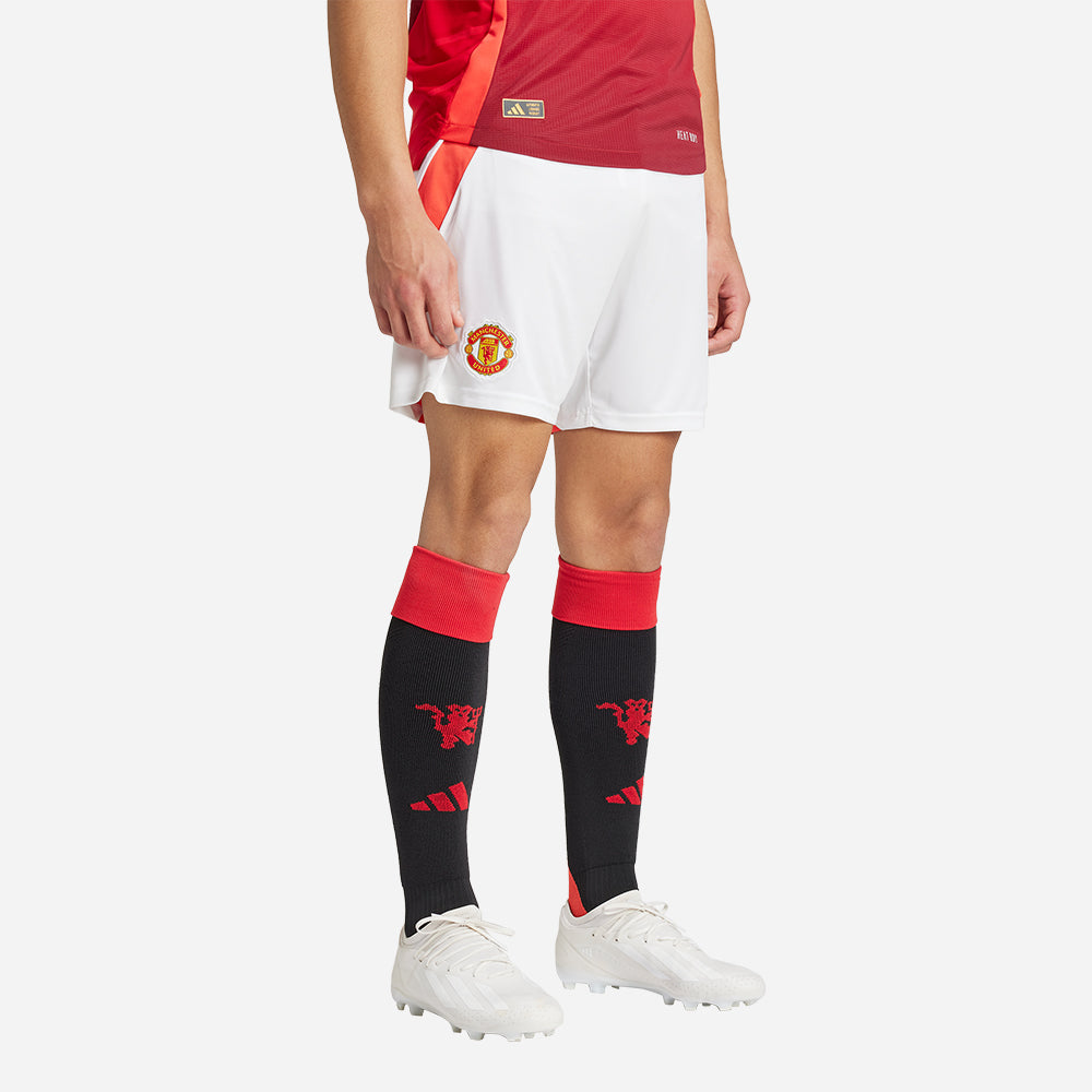 Quần Ngắn Nam Adidas Manchester United 24/25 Home - Trắng - Supersports Vietnam