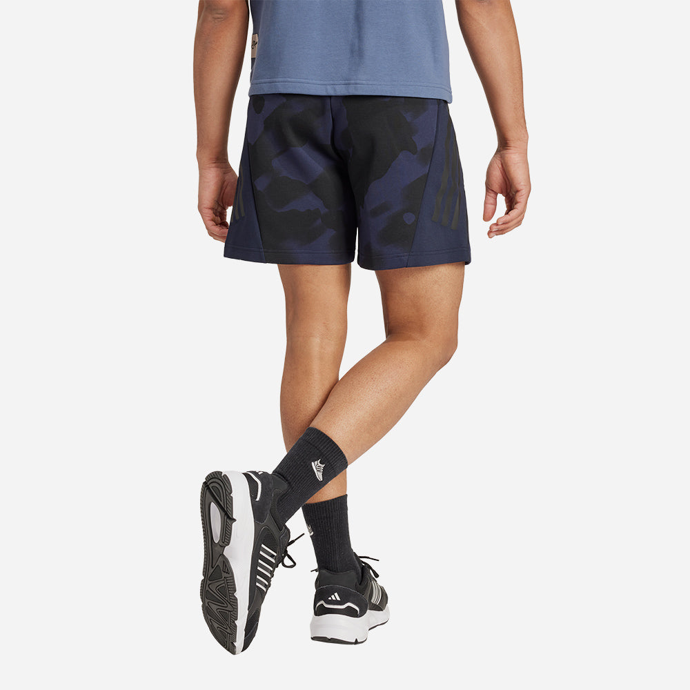Quần Ngắn Nam Adidas Future Icons 3-Stripes Allover Print - Xanh Navy - Supersports Vietnam