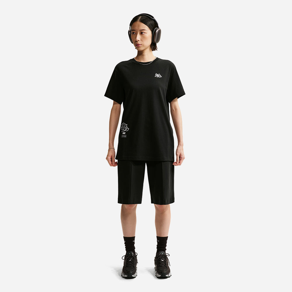 Áo Thun Nữ Nike Sportswear Classic Oversized - Đen - Supersports Vietnam