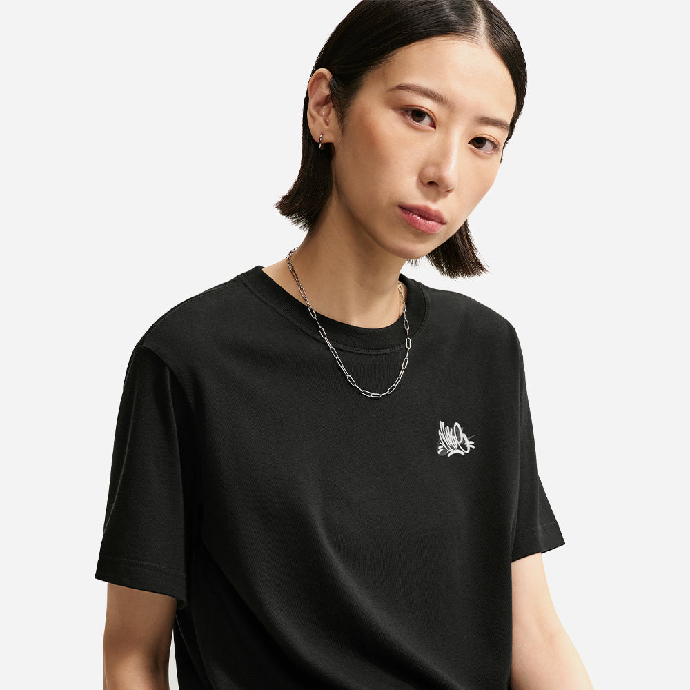 Áo Thun Nữ Nike Sportswear Classic Oversized - Đen - Supersports Vietnam