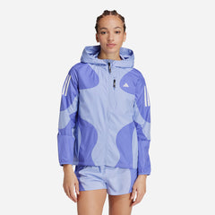 Women's Adidas Own The Run Colorblock Jacket - Blue