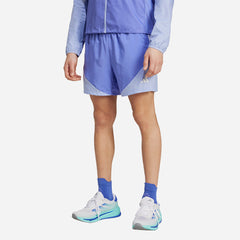 Men's Adidas Own The Run Colorblock Shorts - Blue