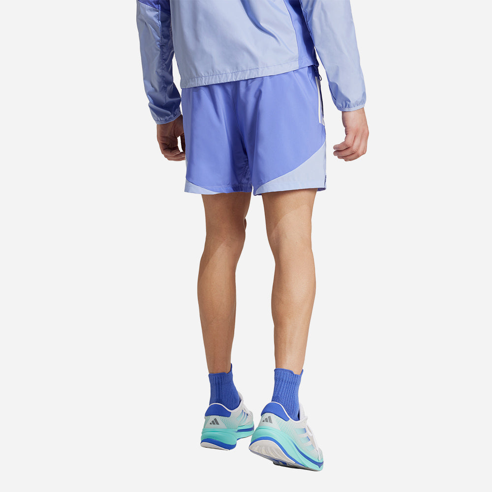 Quần Ngắn Nam Adidas Own The Run Colorblock - Xanh Dương - Supersports Vietnam