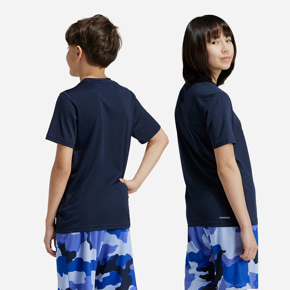 Áo Thun Trẻ Em Adidas Essentials Seasonal Print - Xanh Navy - Supersports Vietnam
