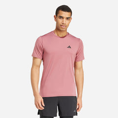 Men's Adidas Train Essentials Stretch T-Shirt - Pink