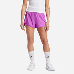 Quần Ngắn Nữ Adidas Pacer Rib - Tím - Supersports Vietnam