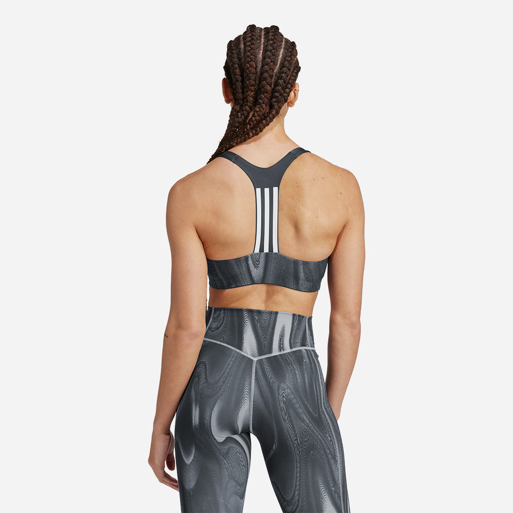 Áo Bra Thể Thao Nữ Adidas Powerimpact 3-Stripes - Xám - Supersports Vietnam